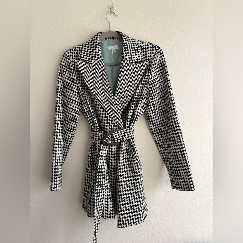 Topshop Collared Belted Jacket - image 1